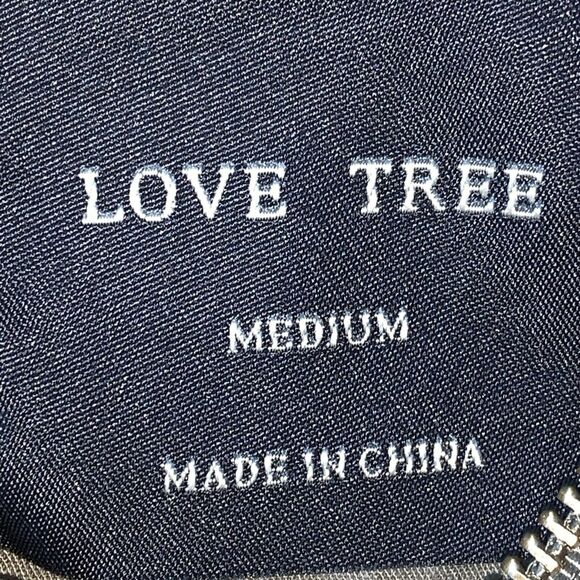 Love Tree Olive Green Military Jacket Drawstring Waist Distressed Size MEDIUM - Picture 7 of 12